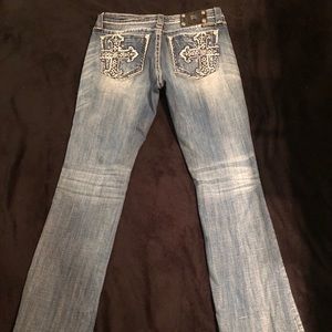 Miss Me sz 30 Low Rise Boot Cut Jeans